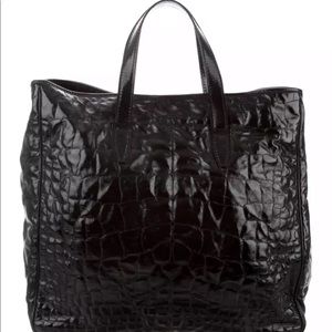YSL embossed Tote